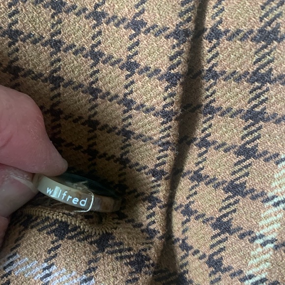 Wilfred oversized camel check notch collar 2 button men’s style blazer BWOT - Picture 5 of 11